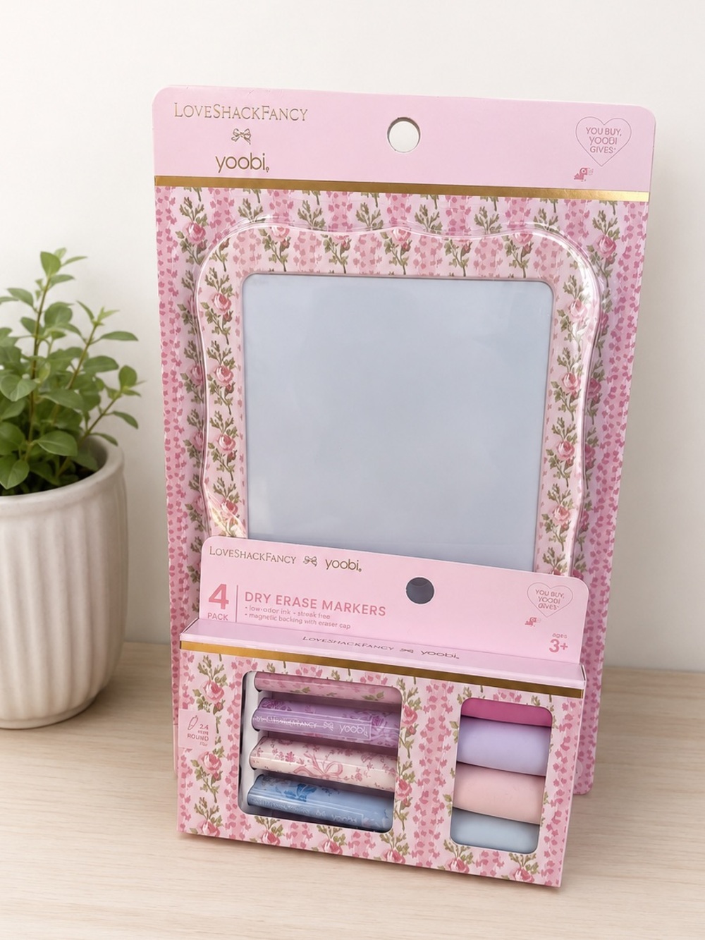 LoveShackFancy Dry Erase Board and Dry Erase Markers Set